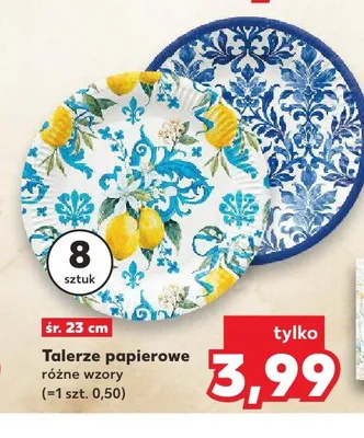 Talerze papierowe promocja w Kaufland