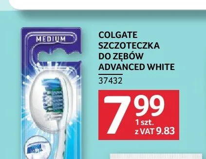 Szczoteczka do zębów Colgate Advanced White promocja w Selgros