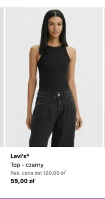 Top Levi's czarny promocja w Lounge by Zalando