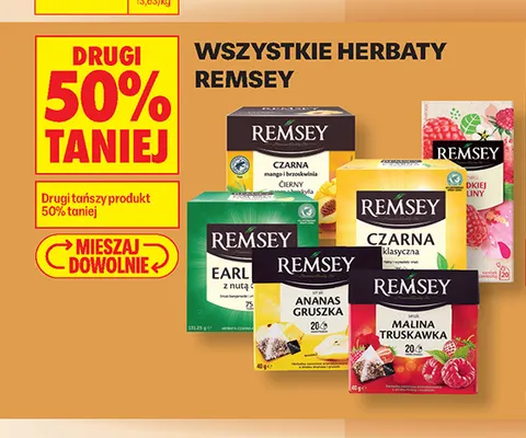 Herbata Earl Grey z nutą cytryny Remsey promocja w Biedronka