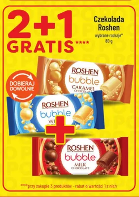 Czekolada Roshen Bubble Milk promocja w POLOmarket
