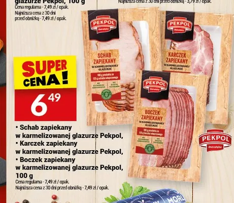 Boczek zapiekany w karmelizowanej glazurze Pekpol promocja w Twój Market