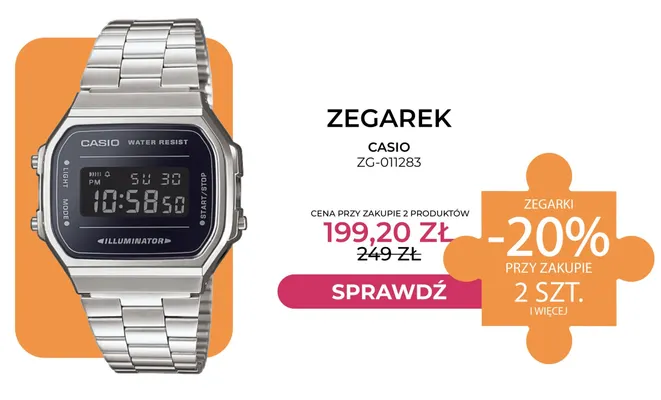 Zegarek Casio ZG-011283 promocja w Briju