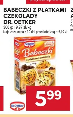 Babeczki z płatkami czekolady Dr. Oetker promocja w Stokrotka