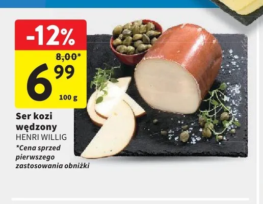 Ser kozi wędzony Henri Willig promocja w Intermarche