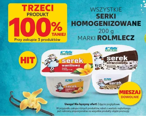Serek homogenizowany waniliowy Rolmlecz promocja w Kaufland
