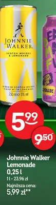 Whisky Johnnie Walker Lemonade promocja w Żabka