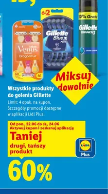 Żel do golenia sensitive Gillette promocja w Lidl