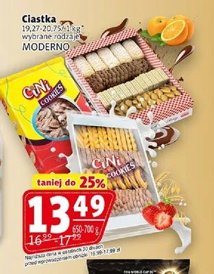 Ciastka MODERNO promocja w Prim Market