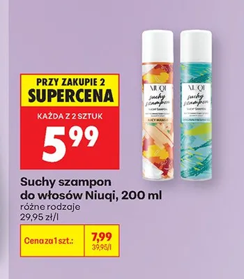 Suchy szampon do włosów Niuqi Juicy Mango promocja w Biedronka
