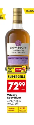 Whisky Spey River promocja w Biedronka