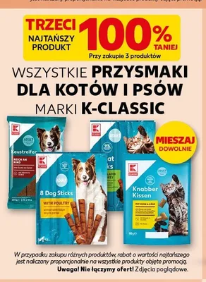 Przysmaki dla kotów Knabber Kissen K-Classic promocja w Kaufland