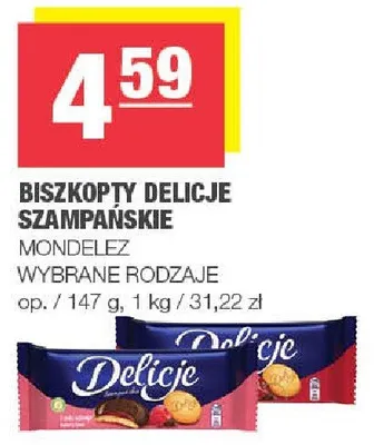 Biszkopty delicje szampańskie wybrane rodzaje promocja w SPAR