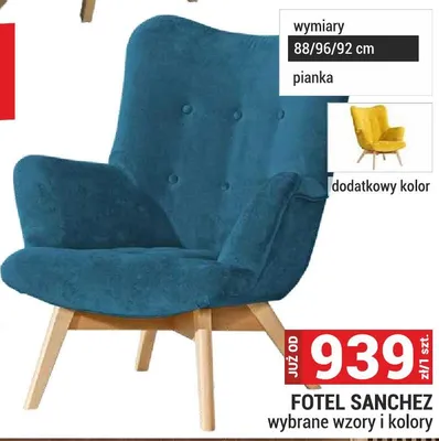 Fotel Sanchez promocja w Merkury Market