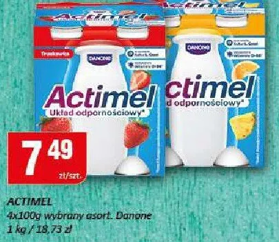 Actimel truskawka, cytryna promocja w Chorten