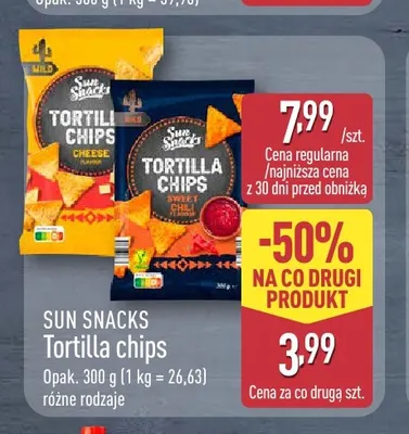 Tortilla chips Sun Snacks promocja w Aldi