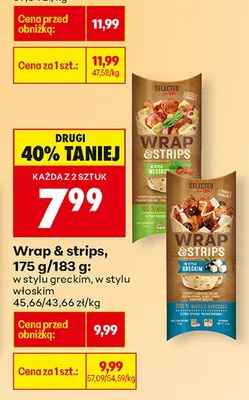Wrap & strips w stylu greckim promocja w Biedronka