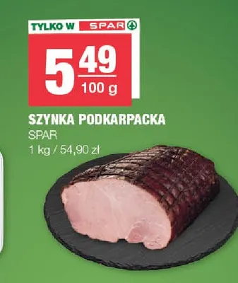 Szynka podkarpacka SPAR promocja w SPAR