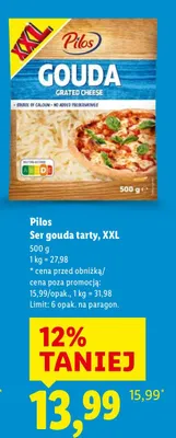 Ser gouda tarty, XXL 500 g promocja w Lidl