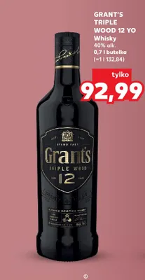 Whisky Grant's Triple Wood 12 YO promocja w Kaufland