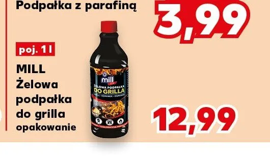 Żelowa podpałka do grilla MILL promocja w Kaufland