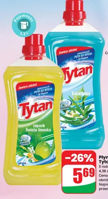 Płyn uniwersalny świeża limonka promocja w Dino