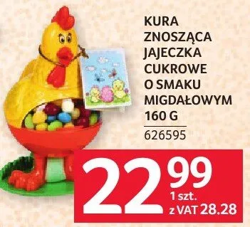Kura znosząca jajeczka cukrowe o smaku migdałowym 160 g promocja w Selgros