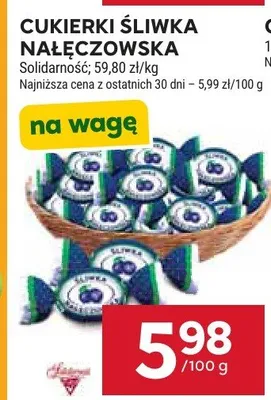 Cukierki Śliwka Nałęczowska promocja w Stokrotka