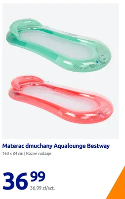 Materac dmuchany Aqualounge Bestway promocja w Action