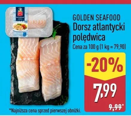 Dorsz atlantycki półedwica promocja w Aldi