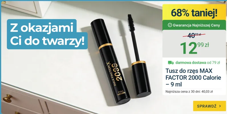 Tusz do rzęs Max Factor 2000 Calorie promocja w ERLI