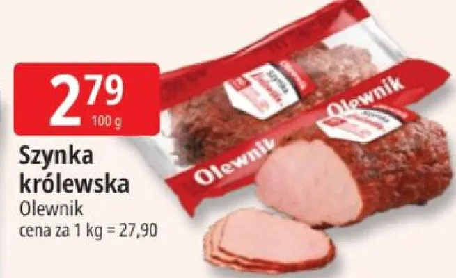 Szynka królewska Olewnik promocja w Leclerc