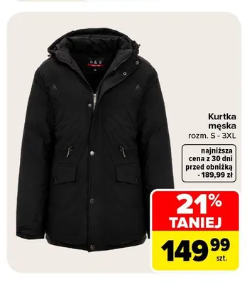 Kurtka męska promocja w Carrefour