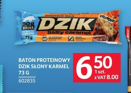 Baton proteinowy Dzik słony karmel promocja w Selgros