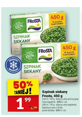 Szpinak siekany Frosta promocja w Twój Market