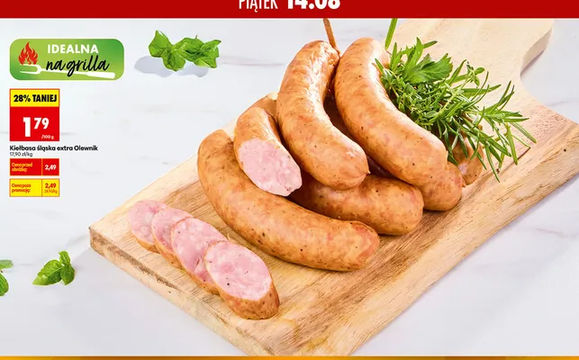 Kiełbasa śląska extra Olewnik promocja w Biedronka
