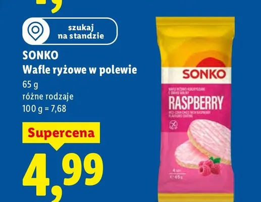 Wafle ryżowe w polewie promocja w Lidl