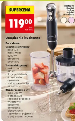 Blender ręczny 4 w 1 promocja w Biedronka