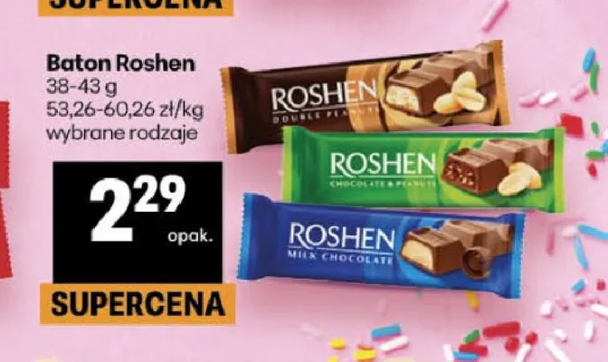 Baton Roshen Double Peanuts promocja w Delikatesy Centrum