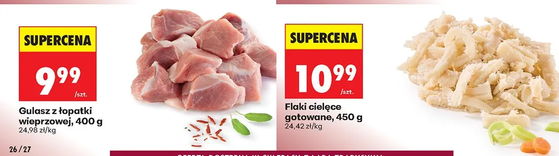 Gulasz z łopatki wieprzowej promocja w Biedronka