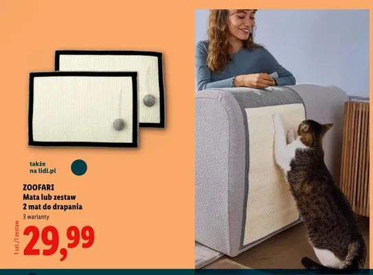 Mata do drapania ZOOFARI promocja w Lidl
