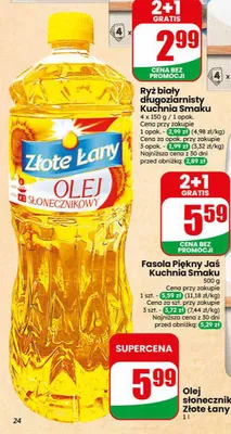 Olej słonecznikowy Złote Lany promocja w Dino