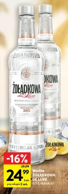 Wódka Żołądkowa de Luxe promocja w Intermarche