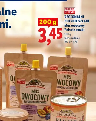Mus owocowy Regionalne Polskie Szlaki promocja w Lidl