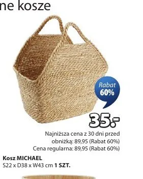 Kosz MICHAEL S22xD38xW43cm promocja w Jysk