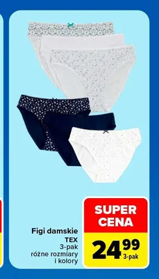 Figi damskie TEX 3-pak promocja w Carrefour Market