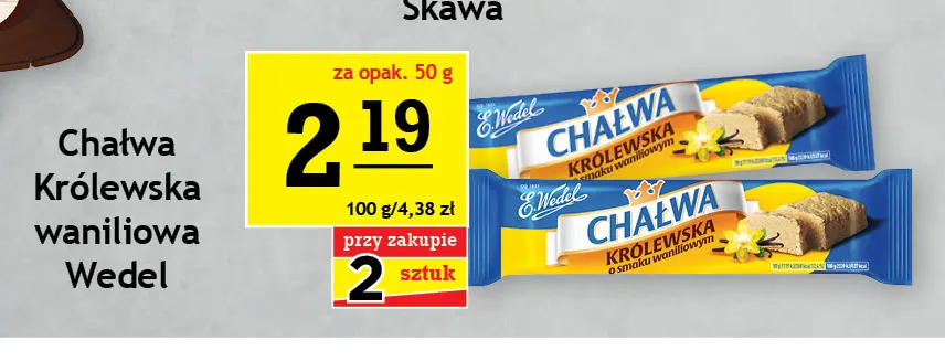 Chałwa Królewska waniliowa Wedel promocja w Gram Market