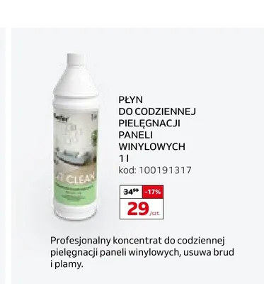 Płyn do codziennej pielęgnacji paneli winylowych Dr. Schutz promocja w Komfort
