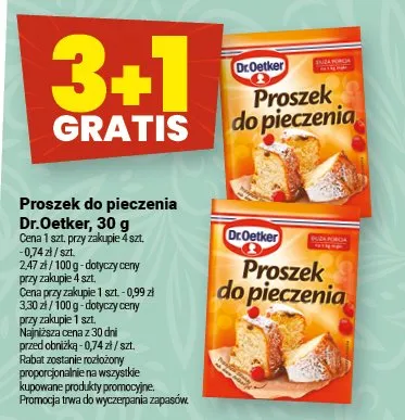 Proszek do pieczenia Dr.Oetker promocja w Twój Market
