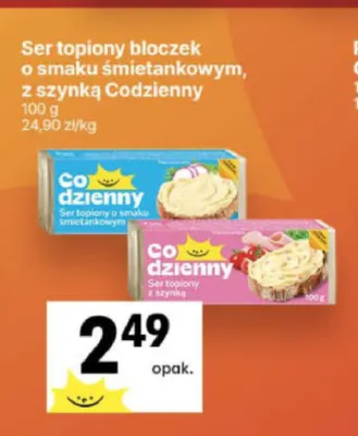 Ser topiony bloczek o smaku śmietankowym Codzienny promocja w Delikatesy Centrum